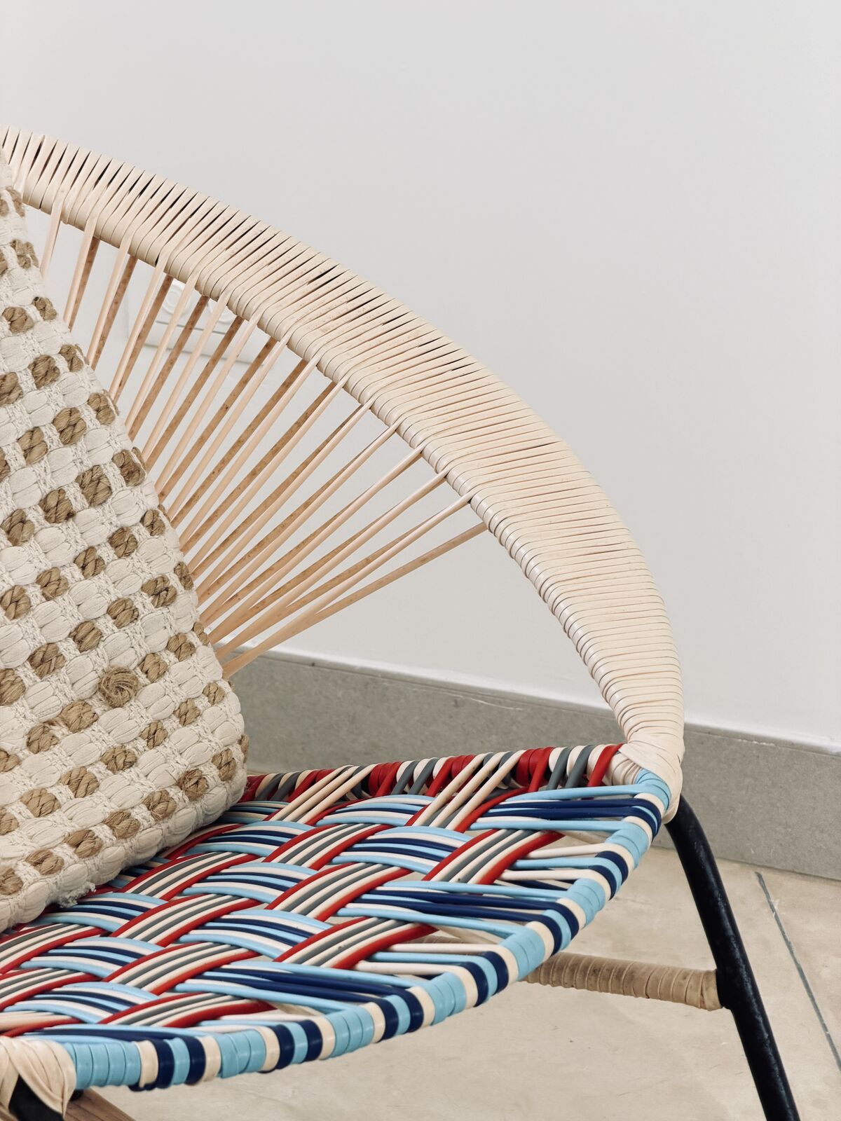 Detalle silla tejida